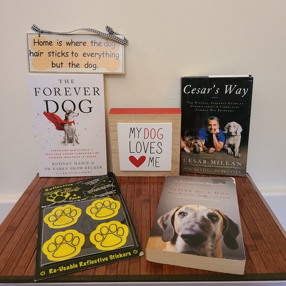Cesar's Way/Inside of a Dog/ The Forever Dog/ 2  Plaques/Reflective Stic… - Picture 1 of 9